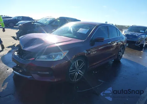 2016 Honda Accord Sport z USA, uszkodzony, nr VIN 1HGCR2F50GA100509
